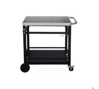 swe esserte de barbecue acier 88cm avec roues et poignée COLBERT