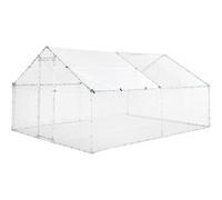 Enclos pour poulailler 6m² en acier galvanisé. toit imperméable et anti UV. porte avec loquet. 3x2m 12 m²