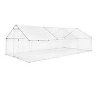 Enclos pour poulailler 6m² en acier galvanisé. toit imperméable et anti UV. porte avec loquet. 3x2m 18 m²