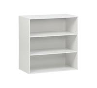 sweeek - Etagère. bibliothèque. Module de Rangement décor Bois Blanc 2 étagères L 70 x P 35 x H 70cm - Kompo