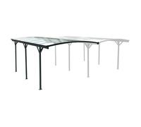 swe xtension de carport aluminium et polycarbonate 15m² EXTENSION LE MANS