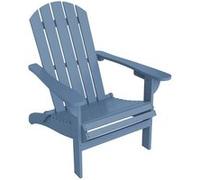 sweeek - Fauteuil Adirondack Bleu en Bois d'acacia avec accoudoirs KERINA. Plusieurs Coloris. 90 x 71 x 91.5 cm