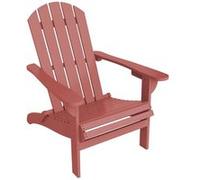 sweeek - Fauteuil Adirondack Terracotta en Bois d'acacia avec accoudoirs KERINA. Plusieurs Coloris. 90 x 71 x 91.5 cm