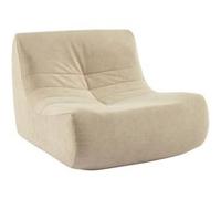sweeek - Fauteuil chauffeuse en Velours Style Contemporain 1 Place Beige