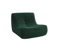 sweeek - Fauteuil chauffeuse en Velours Style Contemporain 1 Place Vert
