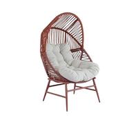 swe auteuil Oeuf de Jardin Acier et résine tressée Terracotta - Ovoa