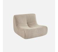 sweeek Fauteuil pour enfants en bouclé texturé 1 place, Sokol Kids, beige, 63 x 67 x 45 cm