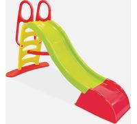 sweeek - Grand toboggan avec prise d'eau 180cm - Vert, rouge et jaune