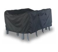 Housse De Protection 150x125cm Gris Foncé - Bâche Rectangulaire En Polyester Enduit Pa Pour Tables Gris