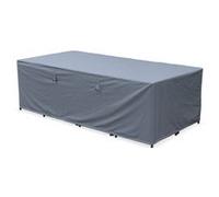 | Housse de protection 230x112cm gris foncé - Bâche rectangulaire en polyester enduit PA pour tables de jardin Firenze 8 Vasto 12 Vabo 12 et Cubo 12