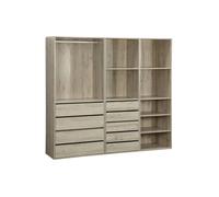 sweeek - Kit dressing modulable décor bois 3 éléments MODULO