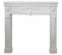 Alice's Home - Manteau de cheminée - Romance - décor Bois Blanc cérusé