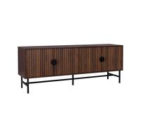 sweeek - Meuble TV. Bazalt. Quatre Portes. Deux étagères. L 157.5 x l 39 x H 60cm