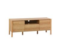 sweeek - Meuble TV décor Bois 2 Portes 1 tiroir 140cm Naturel - 140 x 42 x 55 cm - Harmony