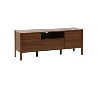 sweeek - Meuble TV décor Bois 2 Portes 1 tiroir 140cm Noyer - 140 x 42 x 55 cm - Harmony