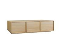 sweeek - Meuble TV décor Bois 3 Portes Naturel 180cm L 180 x P 43 x H 45cm - Kuba