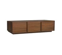 sweeek - Meuble TV décor Bois 3 Portes Noyer 180cm L 180 x P 43 x H 45cm - Kuba