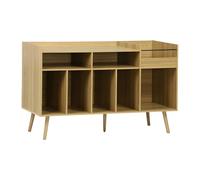 sweeek Meuble vinyle vintage décor bois Dune L 130 x P 50 x H 80 cm