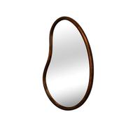 sweeek - Miroir Organique en Bois de Sapin 85cm épaisseur 3cm Coloris Noyer idéal entrée. Chambre ou Salle de Bain