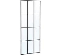 sweeek Miroir rectangulaire industriel acier noir - 60 x 140 x 25 cm - Terry Noir