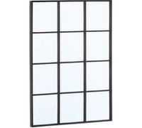 sweeek | Miroir rectangulaire industriel acier noir - 60 x 80 x 25 cm - Terry Noir