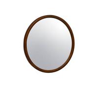 sweeek - Miroir Rond en Bois de pin Ø60cm Georgia Noyer