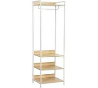 sweeek - Module Dressing Blanc avec 1 penderie et 3 étagères. L 60 x P 48 x H 190 cm