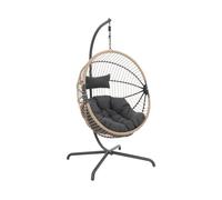 sweeek - Oeuf suspendu acier coussin inclus CASSIS