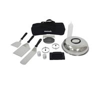 sweeek - Pack Accessoires Barbecue. plancha. brasero 11 pièces. avec Sac de Transport Noir