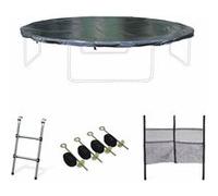 Pack accessoires pour trampoline ?250 à ?490cm pack accessoires noir TU