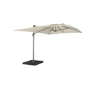 sweeek - Parasol déporté rectangulaire 3x4m - Antibes - écru - parasol déporté. inclinable. rabattable et rotatif à 360°