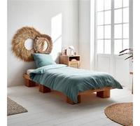 Parure de lit gaze de coton / coton 1 place 1 housse de couette avec 1 taie d'oreiller 140 x 200 cm