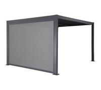 sweeek Pergola bioclimatique aluminium et acier 3x3m lames orientables + store 3m PALACE anthracite Anthracite G