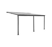 sweeek - Pergola carport adossé aluminium 3x5m avec gouttière AVENIO