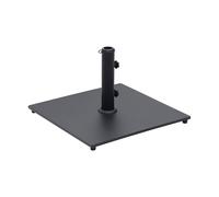 sweeek - Pied carré en Acier Noir pour Parasol à mât Central - Terra