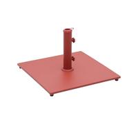 sweeek - Pied carré en Acier Terracotta pour Parasol à mât Central - Terra