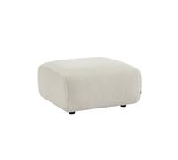 sweeek - Pouf. Module pour canapé. Repose-Pieds pour canapé 2 Places en Bouclette crème. L 76 x P 70 x H 41cm - Wallas