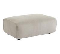 sweeek - Pouf. Module pour canapé. Repose-Pieds pour canapé 3 Places en Velours côtelé Greige. L 102 x P 70 x H 41cm - Wallas