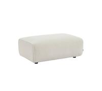 sweeek - Pouf repose-pieds pour canapé 3 places Wallas bouclette WALLAS