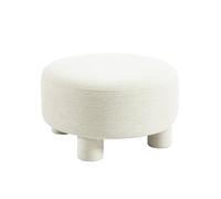 sweeek - Pouf. Repose-Pieds pour canapé Zenio Tissu crème - Zenio