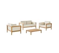 sweeek - Salon de jardin bois d'acacia 4 places ORUNI