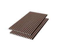 sweeek | Set de 2 panneaux muraux acoustiques décoratifs en feutrine et MDF noyer 60x120cm - Kyoto G