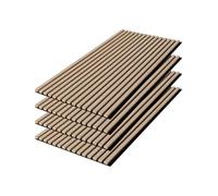 sweeek - Set de 4 Panneaux muraux acoustiques décoratifs en Feutrine et MDF chêne 60x120cm - Kyoto