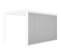 Store blanc pour pergola bioclimatique - Triomphe - 3x4 m aluminium et textilène Blanc