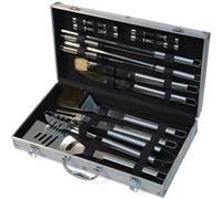 sweeek | sweeek - Mallette d'ustensiles pour barbecue et plancha -18 pièces Gris G