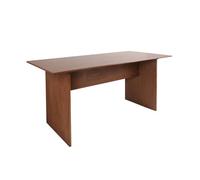 sweeek Table à manger rectangulaire effet bois sculpté 4-6 places 170cm couleur noyer Bois
