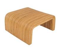 sweeek Table basse carrée en rotin naturel 110cm bords arrondis L 80 x P 80 x H 40cm Bois