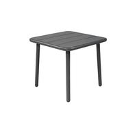 sweeek - Table Basse de Jardin carrée Acier 45cm Anthracite - Amélia