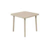 sweeek - Table Basse de Jardin carrée Acier 45cm Beige - Amélia