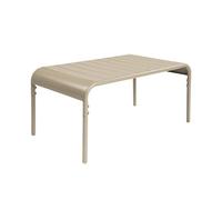 sweeek - Table Basse de Jardin rectangulaire Acier 90cm Beige - Amélia